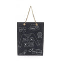 Chanel Black Navy White Canvas Leather Tote Bag (Pre-Owned)