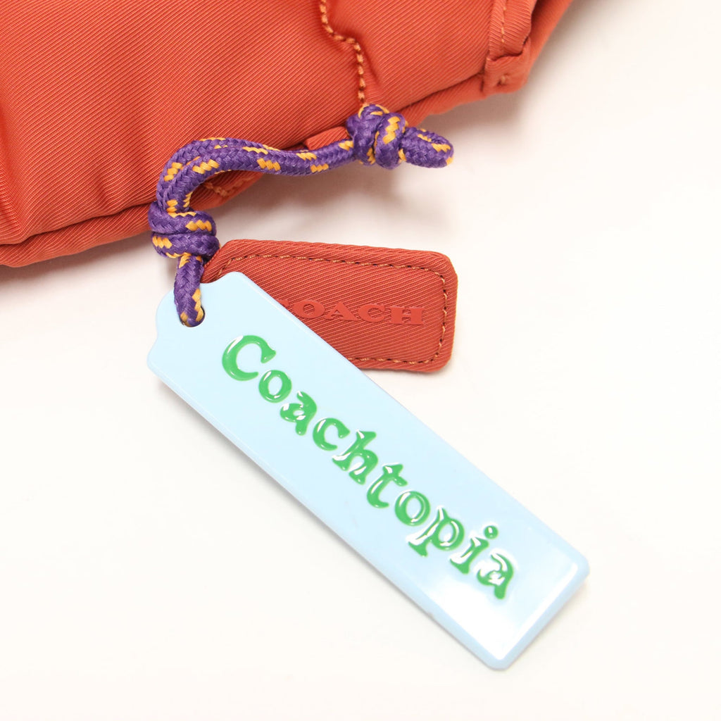 Coach Orange Polyester Handbag (Pre-Owned)