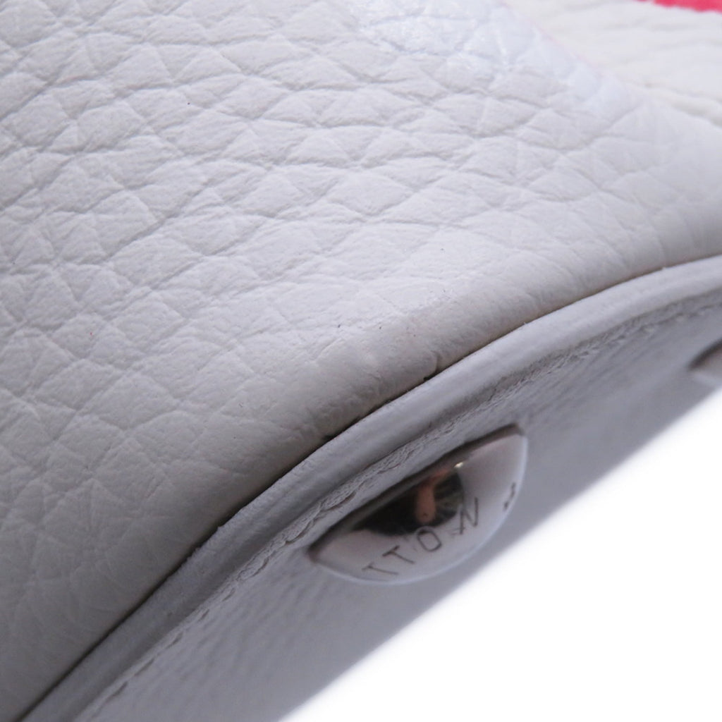 Louis Vuitton Multi-Color White Leather Handbag (Pre-Owned)