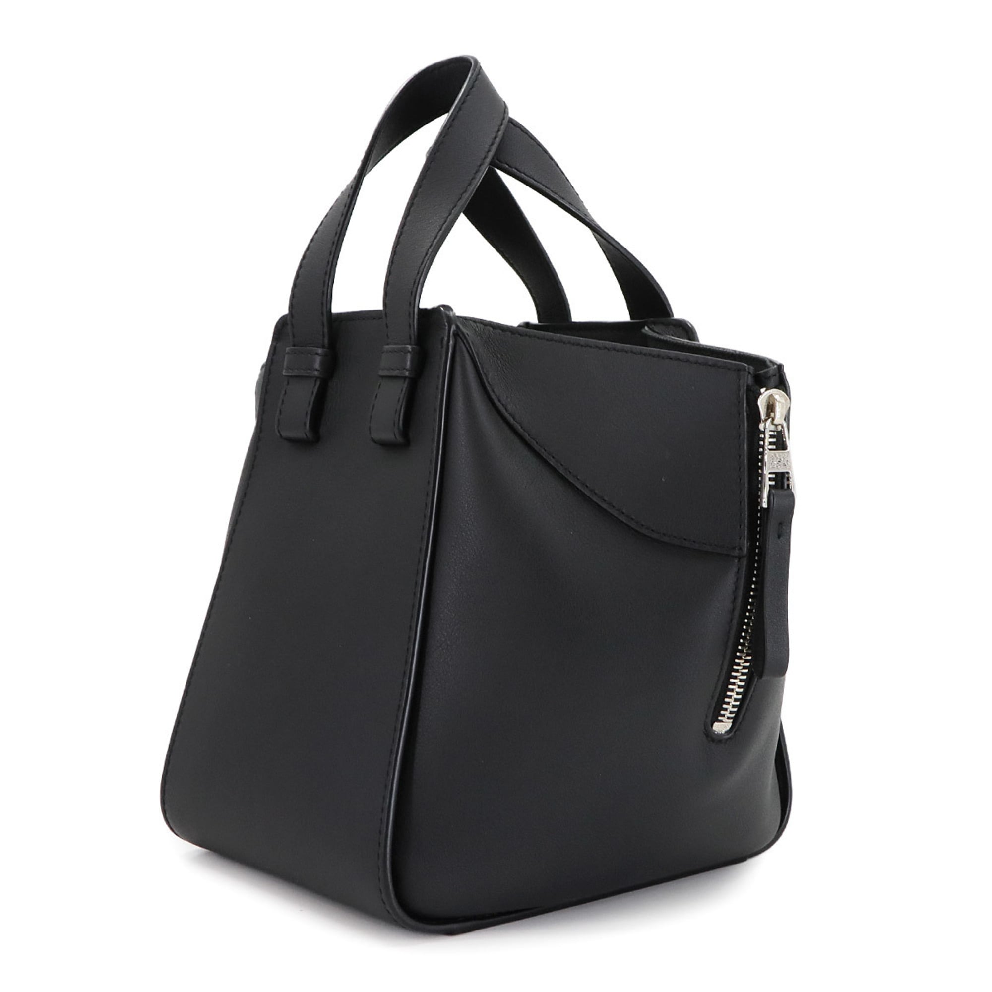 Loewe Black Leather Handbag Shoulder Bag (Pre-Owned)