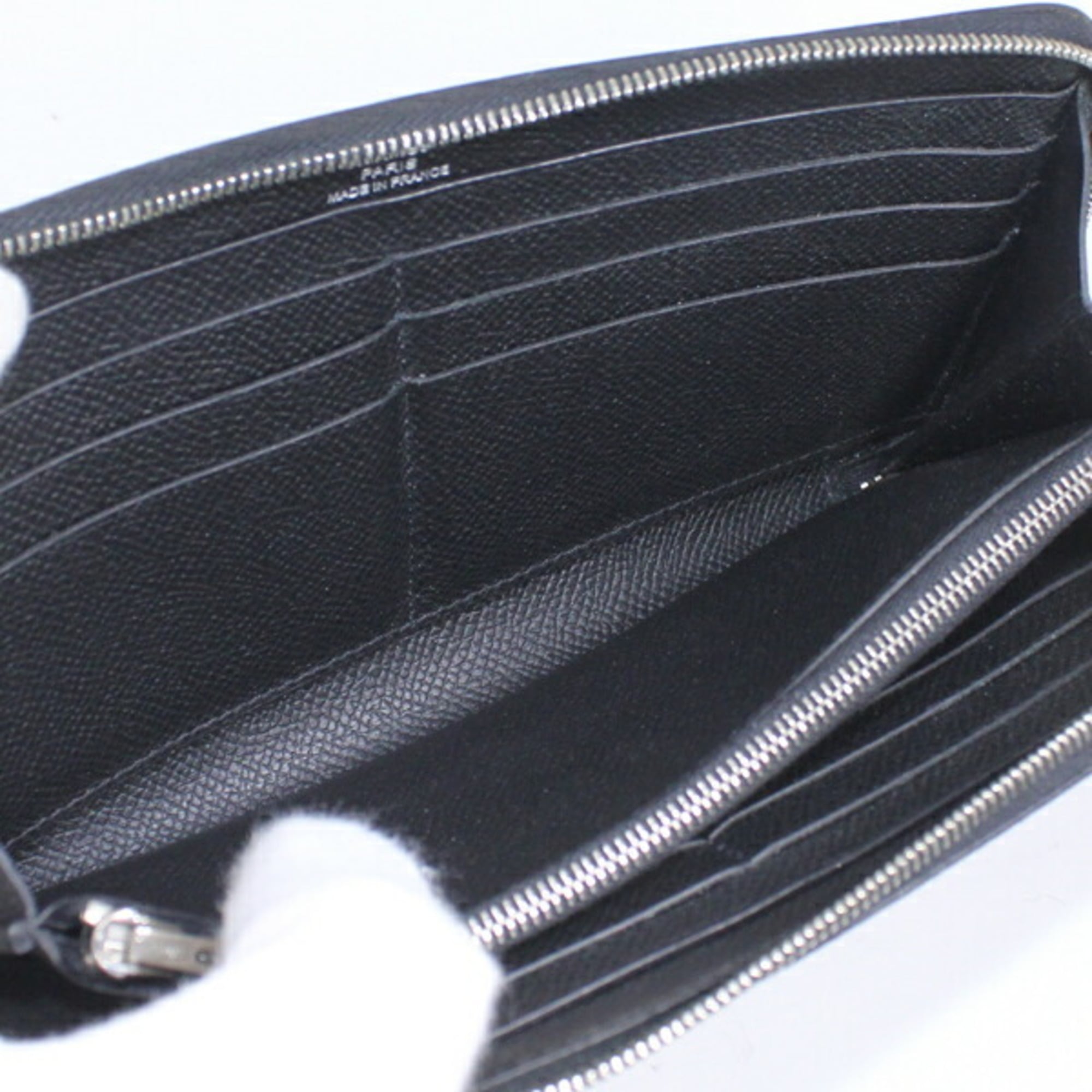Hermes Black Epsom Leather Long Wallet (Bi-Fold) (Pre-Owned)