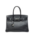 Hermes Black Epsom Leather Handbag (Pre-Owned)