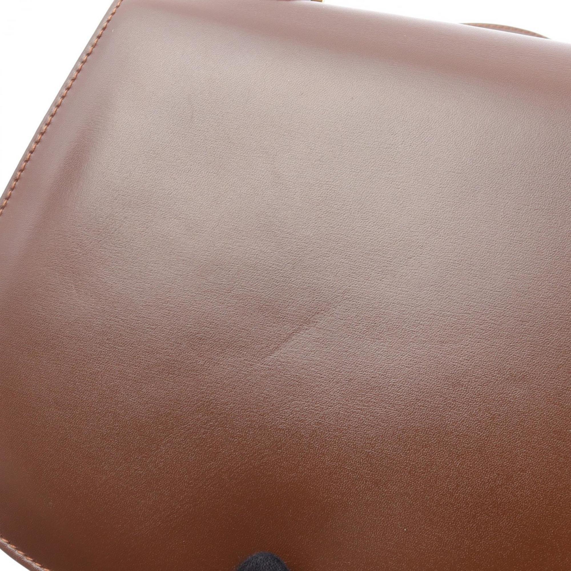 Gucci Brown Leather Handbag (Pre-Owned)