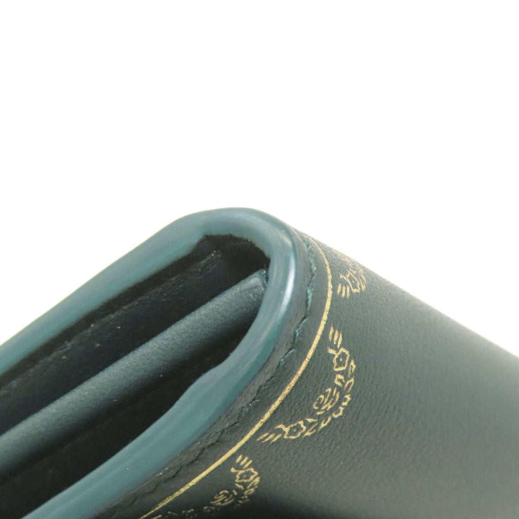 Cartier Green Leather Long Wallet (Bi-Fold) (Pre-Owned)