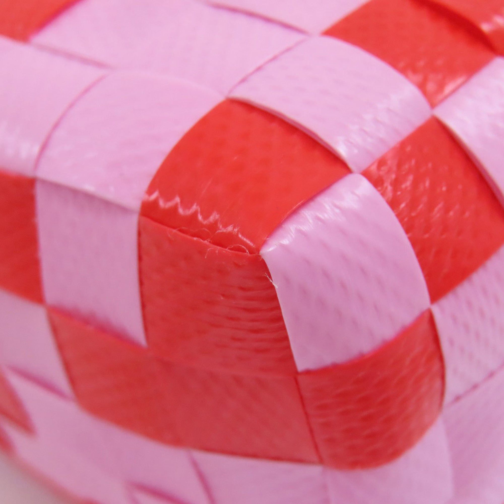 Marni Pink Red Color Polypropylene Basket Handbag (Pre-Owned)