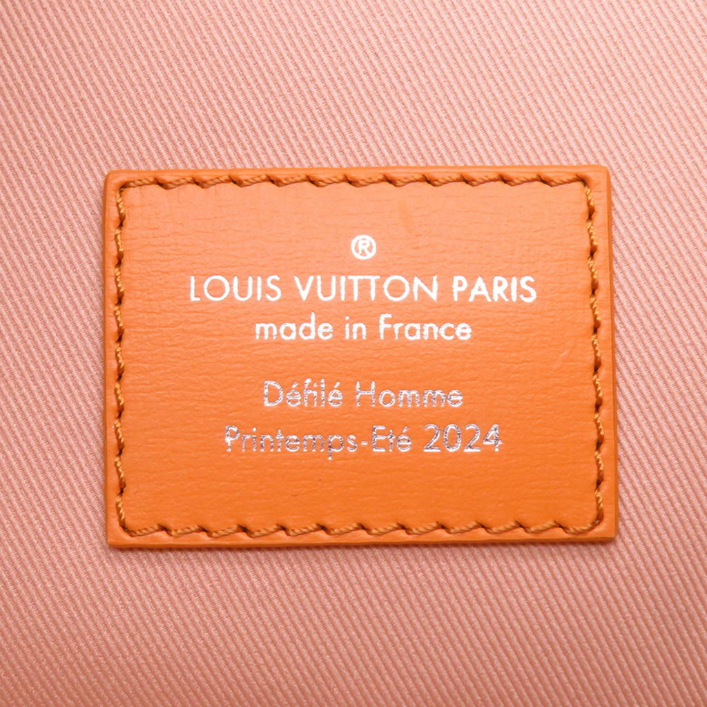 Louis Vuitton Blue Orange Saffron Leather Clutch Bag (Pre-Owned)