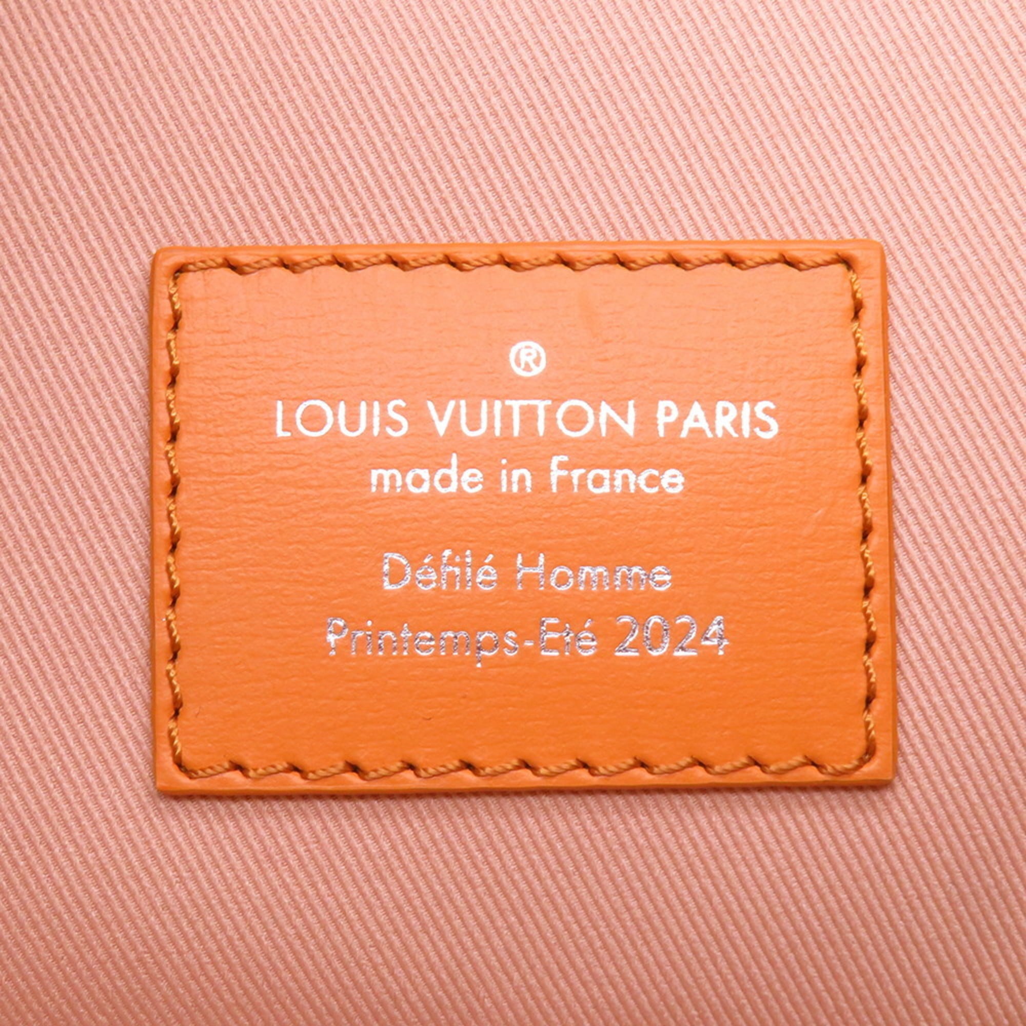 Louis Vuitton Blue Orange Saffron Leather Clutch Bag (Pre-Owned)