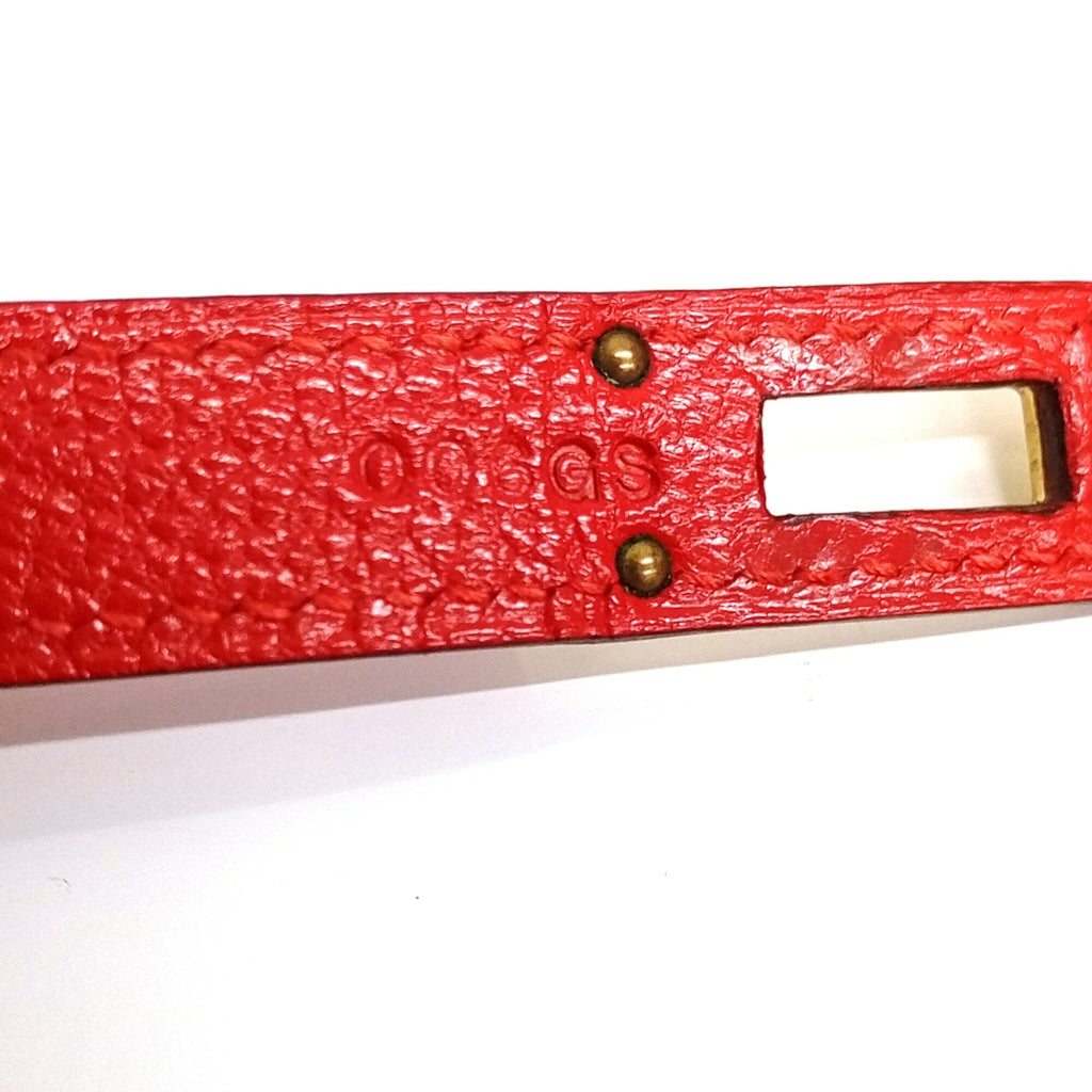 Hermes Red Color Leather Chain/Shoulder Wallet (Pre-Owned)