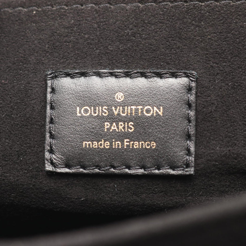 Louis Vuitton Black Brown Coated Canvas Monogram Reverse Pvc Leather Handbag Pochette (Pre-Owned)