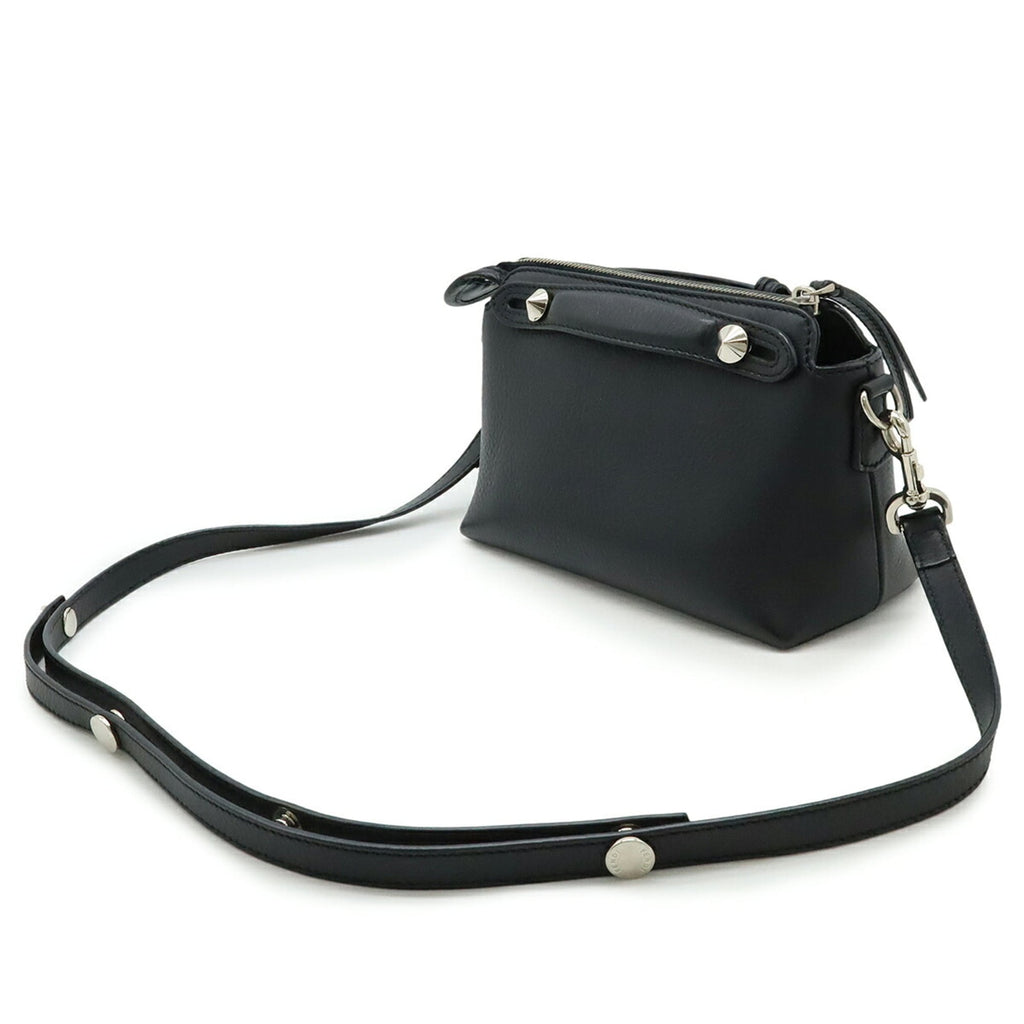 Fendi By The Way Black Leather Handbag Shoulder Bag (Pre-Owned)
