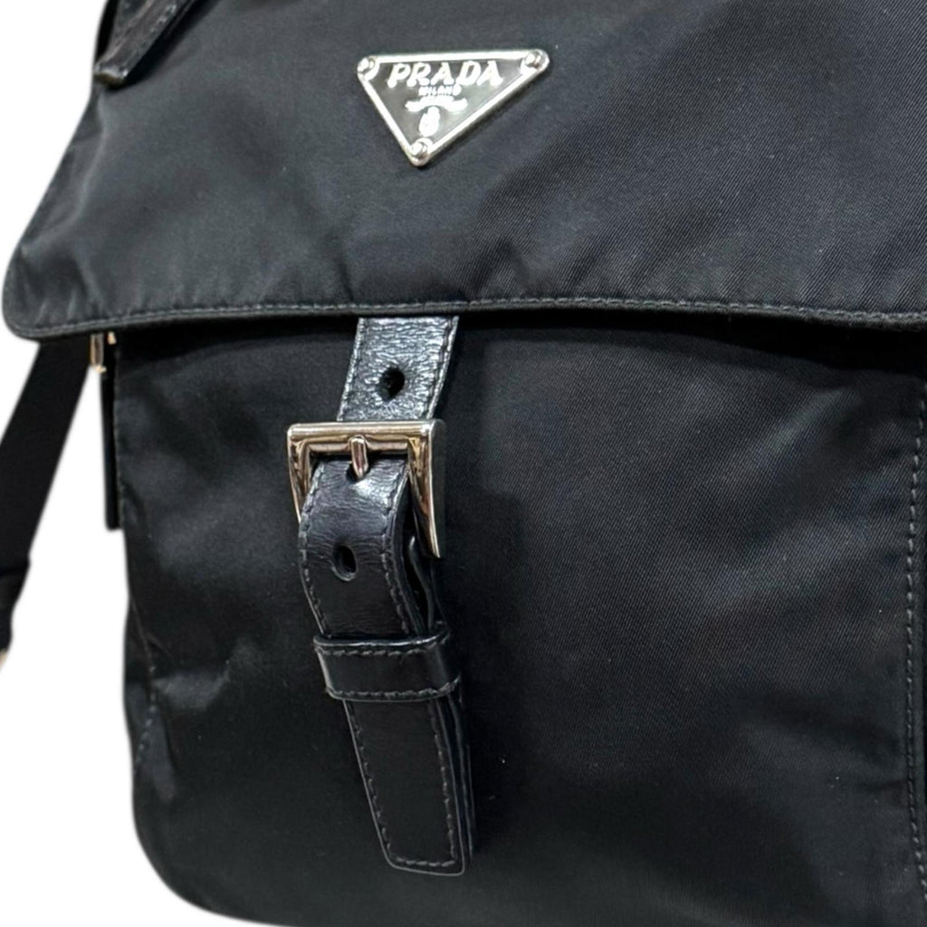 Prada Black Nylon Shoulder Bag (Pre-Owned)