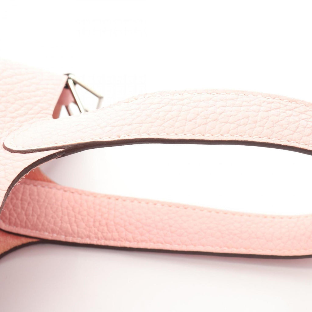 Hermes Pink Taurillon Clemence Leather Handbag (Pre-Owned)