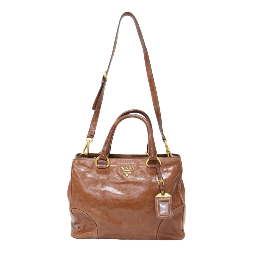 Prada Brown Leather Handbag (Pre-Owned)