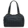 Chanel Black Nylon Handbag Shoulder Bag Tote Bag (Pre-Owned)