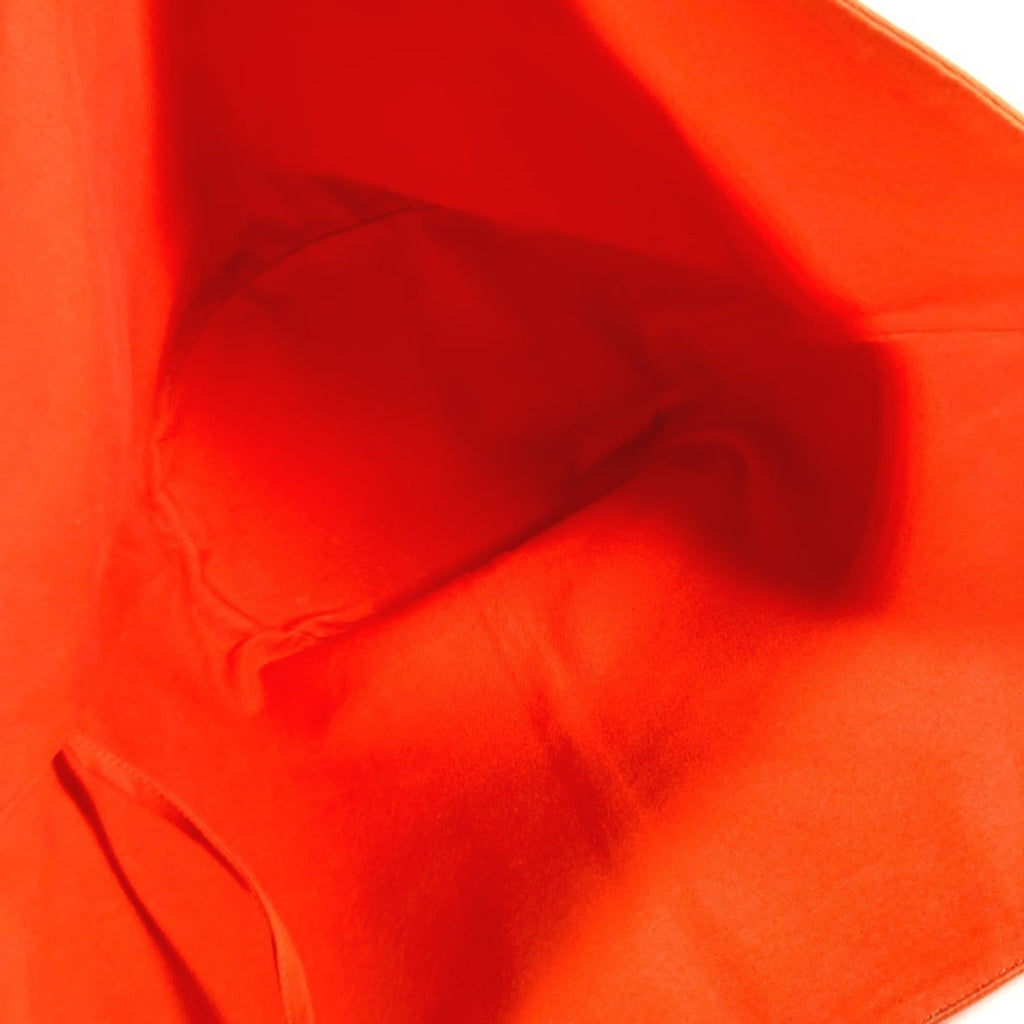 Hermes Orange Cotton Boston Bag Handbag Shoulder Bag Tote Bag (Pre-Owned)