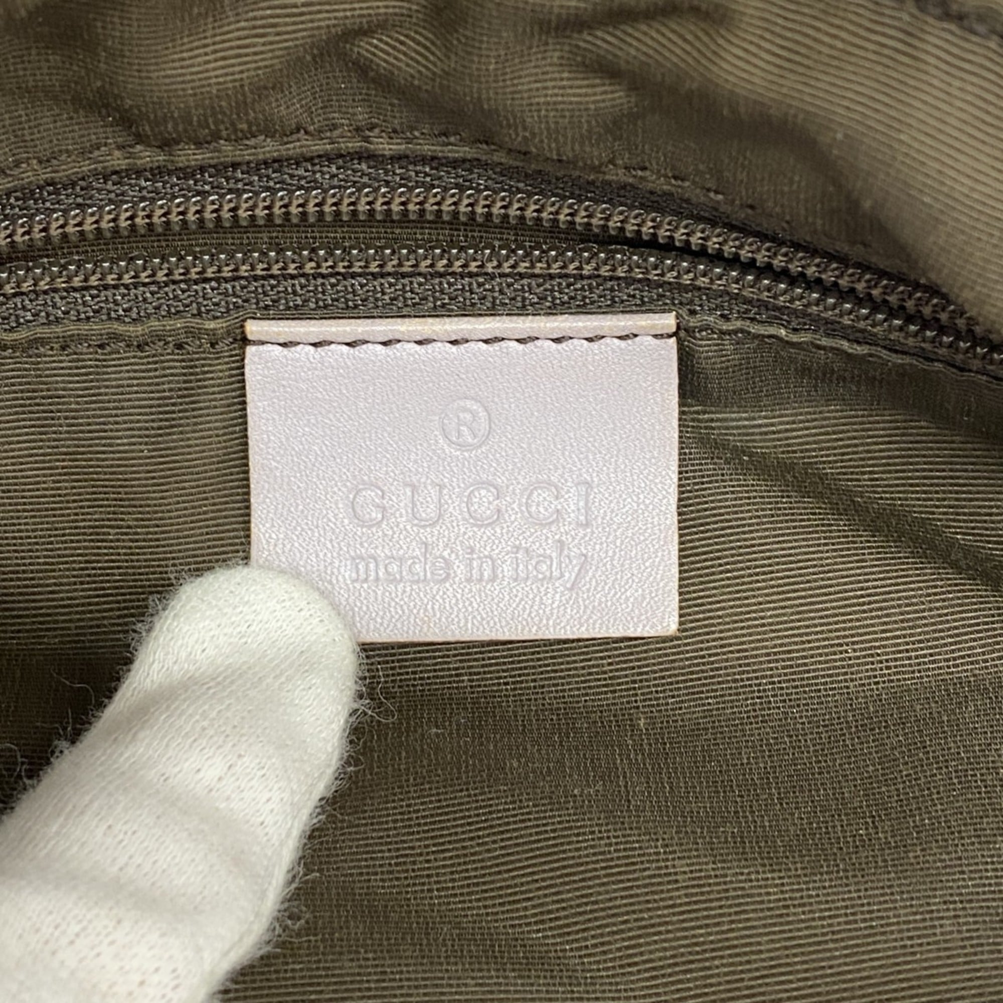 Gucci Purple Canvas Shoulder Bag (Pre-Owned)