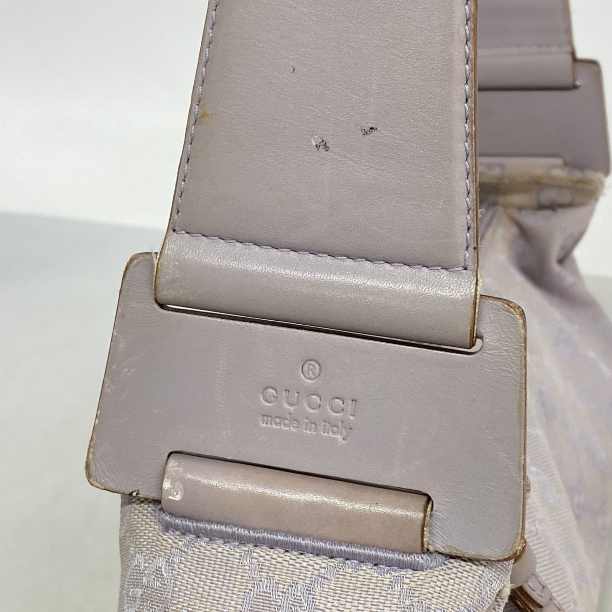Gucci Purple Canvas Shoulder Bag (Pre-Owned)