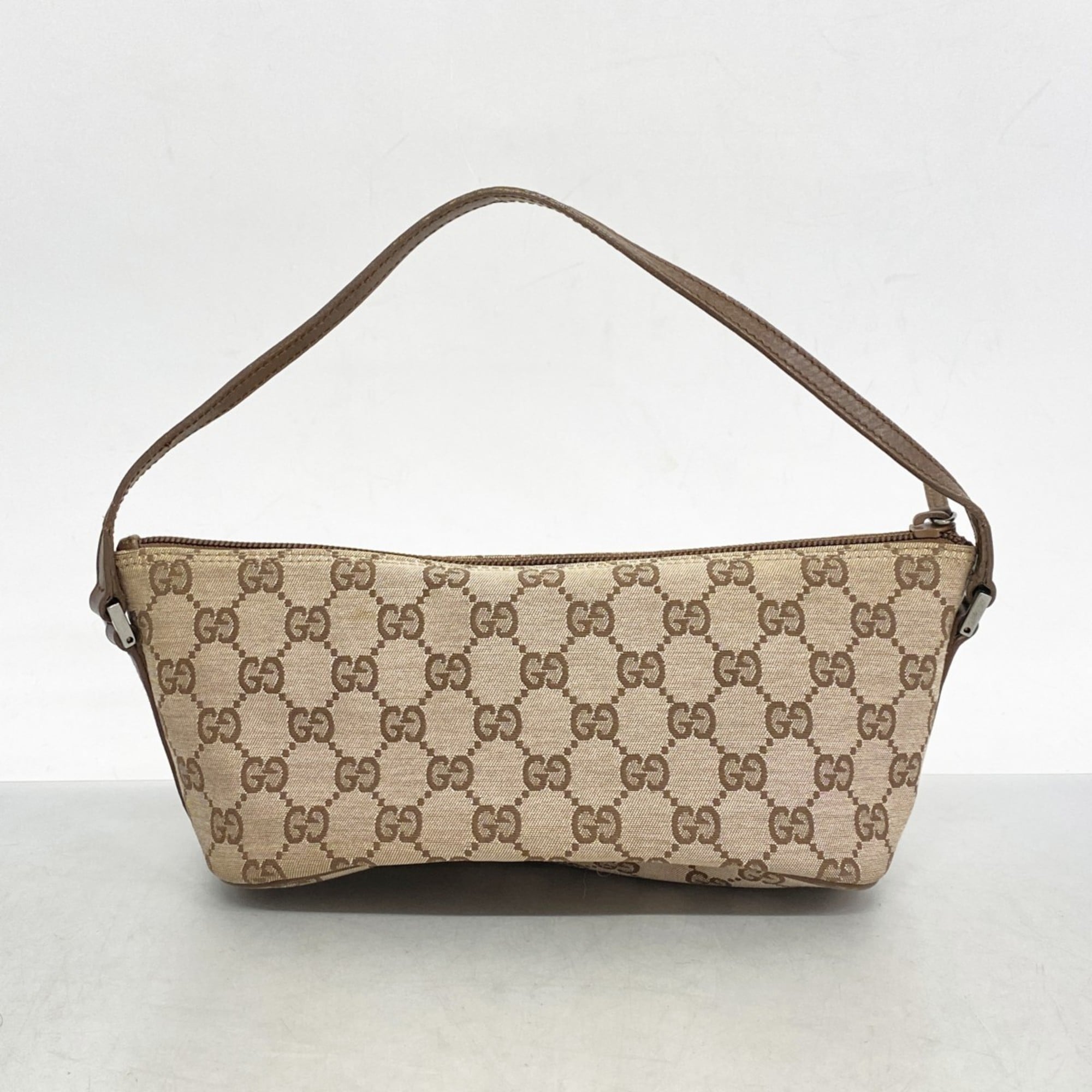 Gucci Brown Canvas Pouch (Pre-Owned)