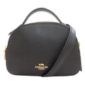 Coach Black Leather Handbag (Pre-Owned)