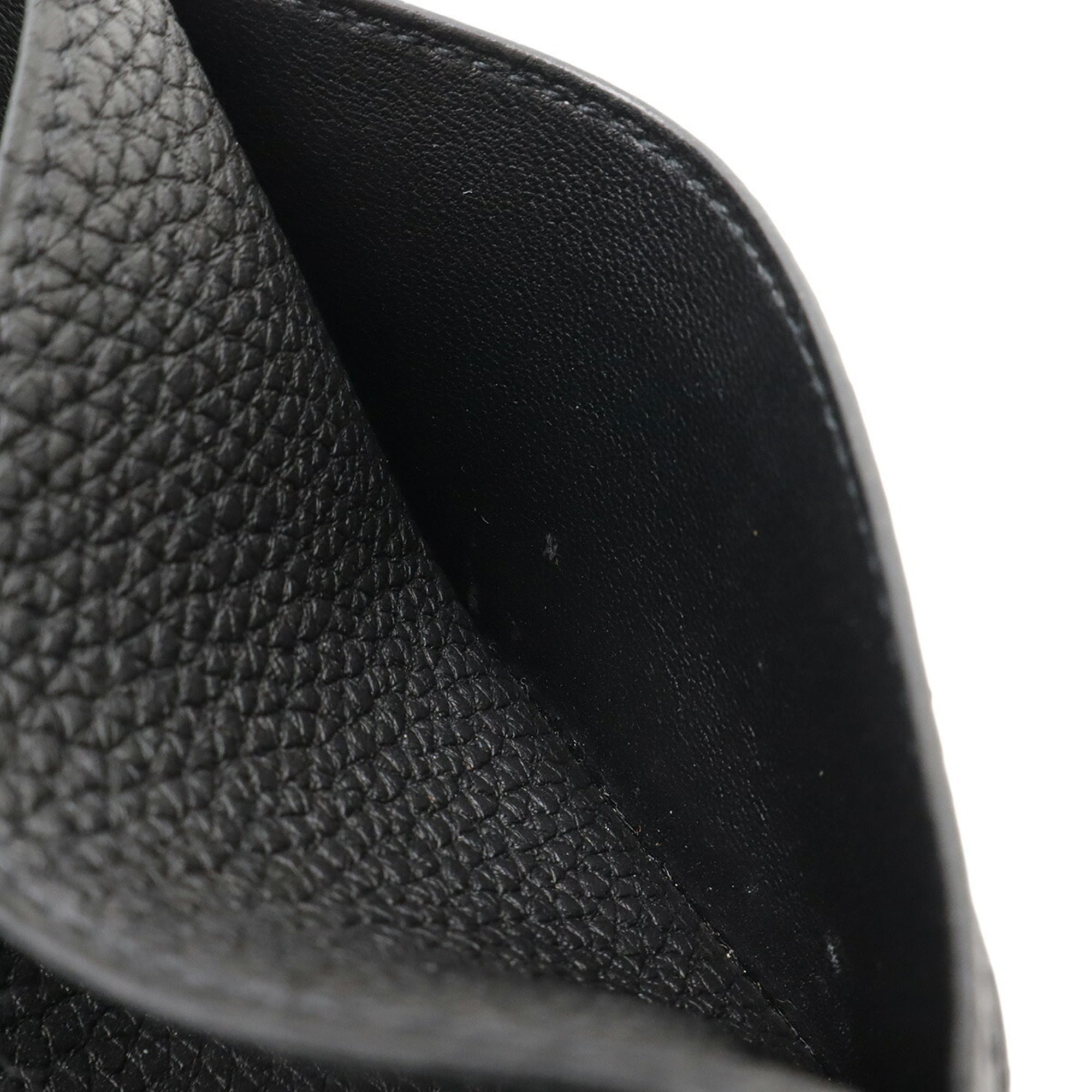 Hermes Black Togo Leather Long Wallet (Bi-Fold) (Pre-Owned)