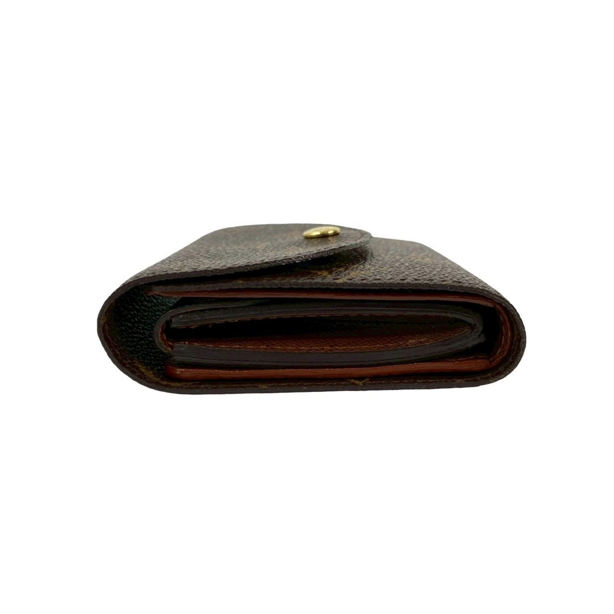 Louis Vuitton Brown Leather Pvc Wallet (Bi-Fold) (Pre-Owned)