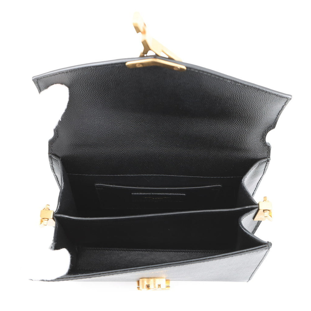 Saint Laurent Black Leather Handbag (Pre-Owned)