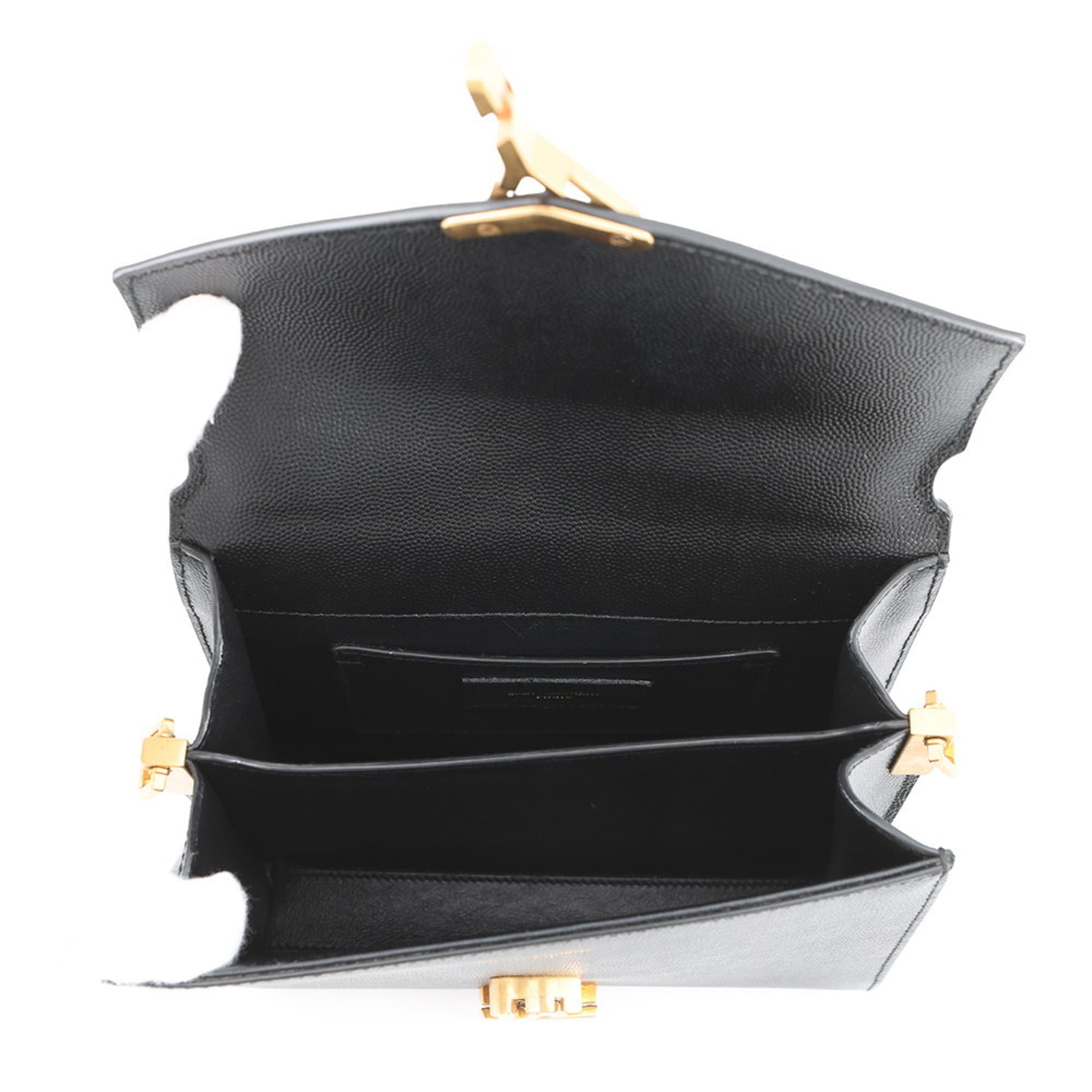 Saint Laurent Black Leather Handbag (Pre-Owned)