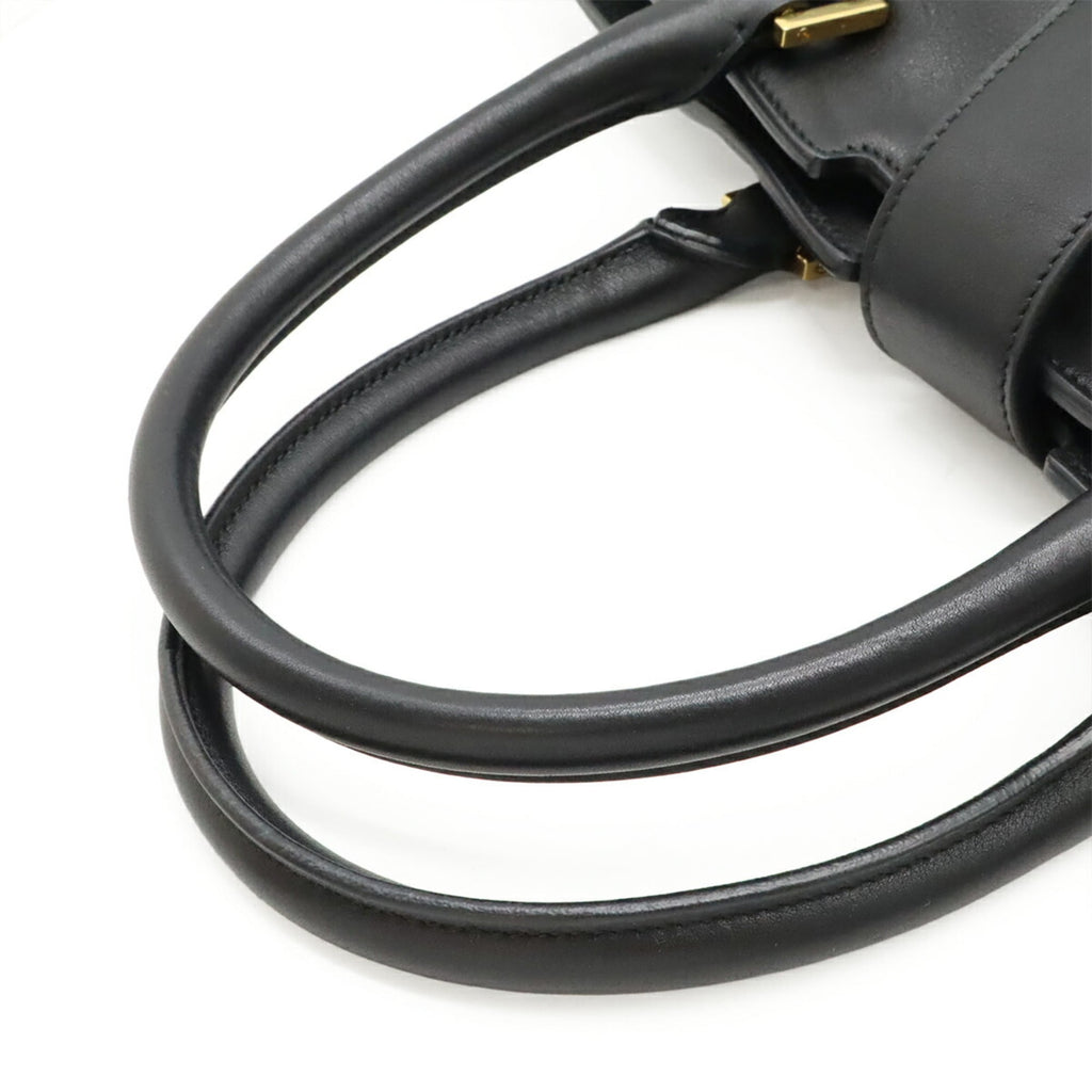 Yves Saint Laurent Black Leather Handbag (Pre-Owned)