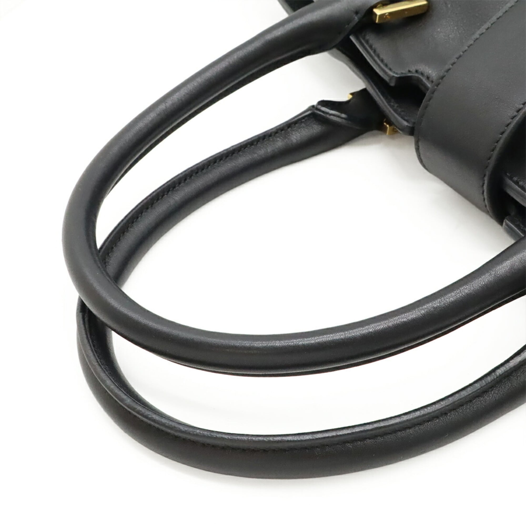 Yves Saint Laurent Black Leather Handbag (Pre-Owned)
