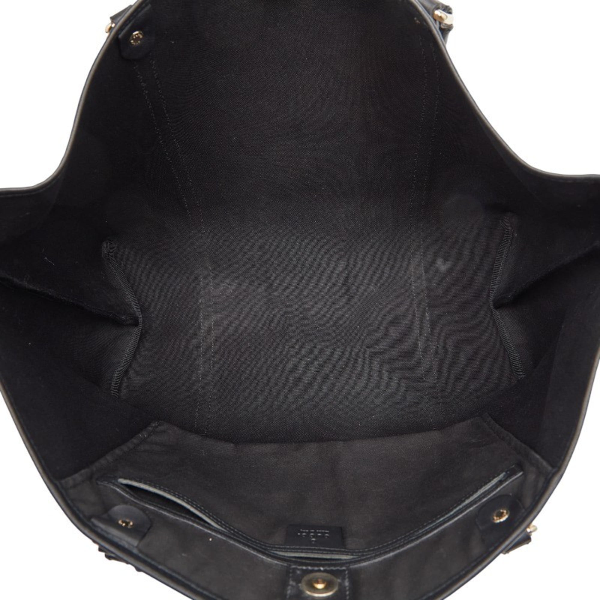 Gucci Black Gray Pvc Leather Tote Bag (Pre-Owned)