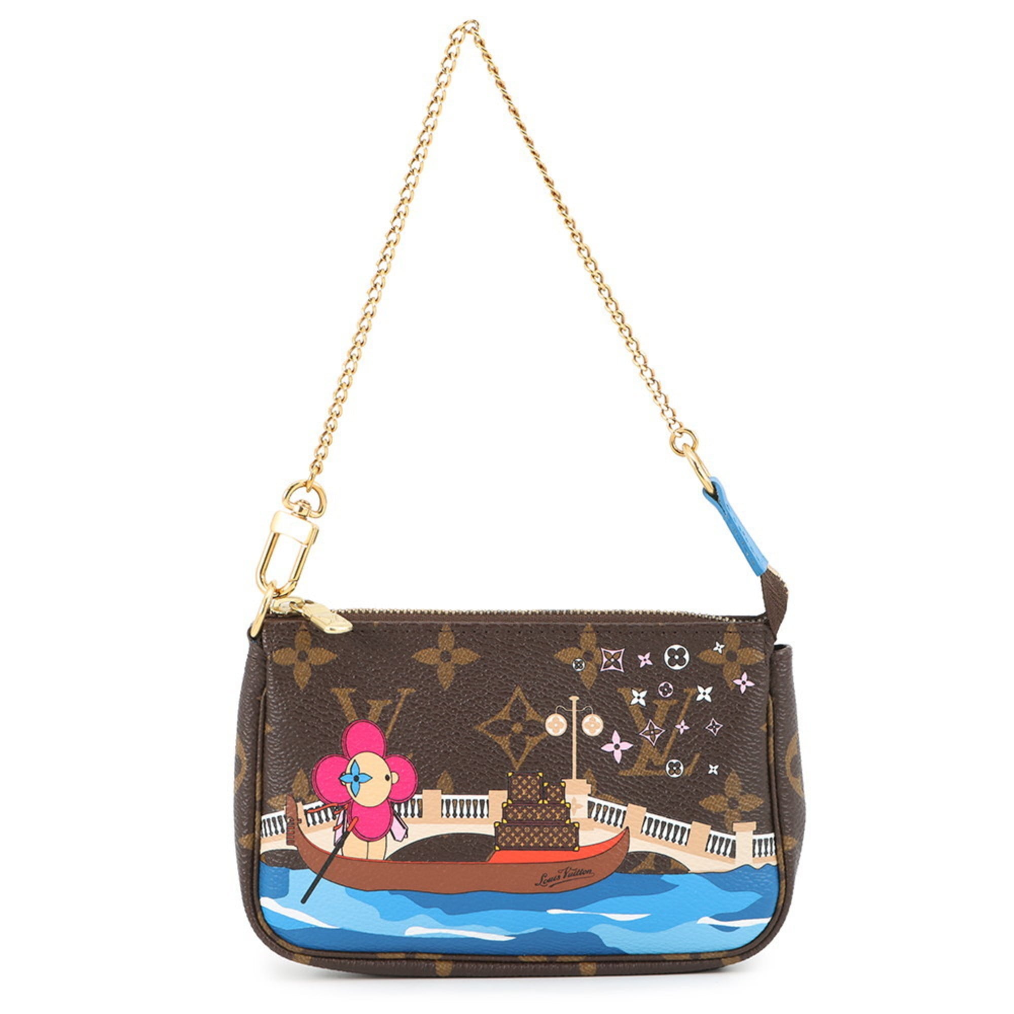 Louis Vuitton Monogram Blue Monogram Pochette Pouch (Pre-Owned)