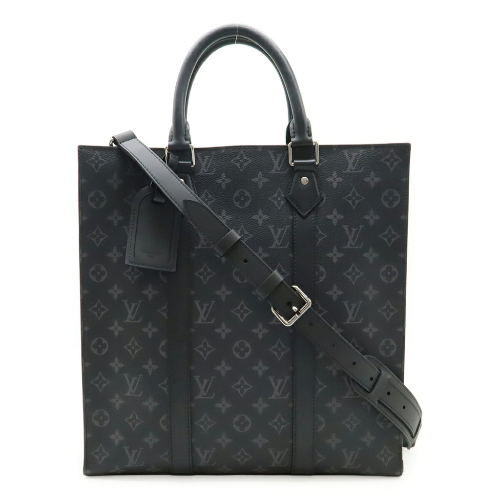 Louis Vuitton Monogram Eclipse Black Gray Monogram Eclipse Leather Handbag Shoulder Bag Tote Bag (Pre-Owned)