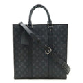 Louis Vuitton Monogram Eclipse Black Gray Monogram Eclipse Leather Handbag Shoulder Bag Tote Bag (Pre-Owned)
