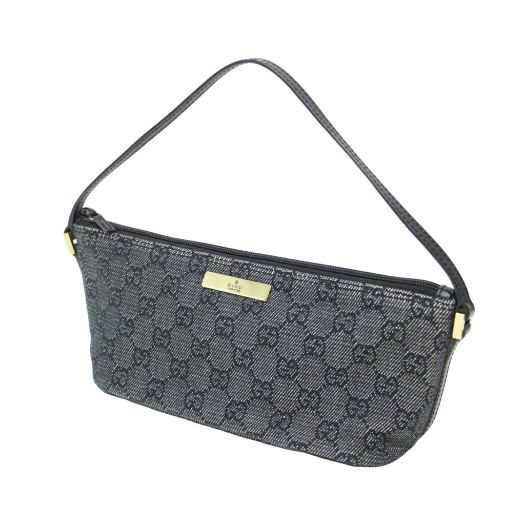 Gucci Black Gg Canvas Handbag (Pre-Owned)