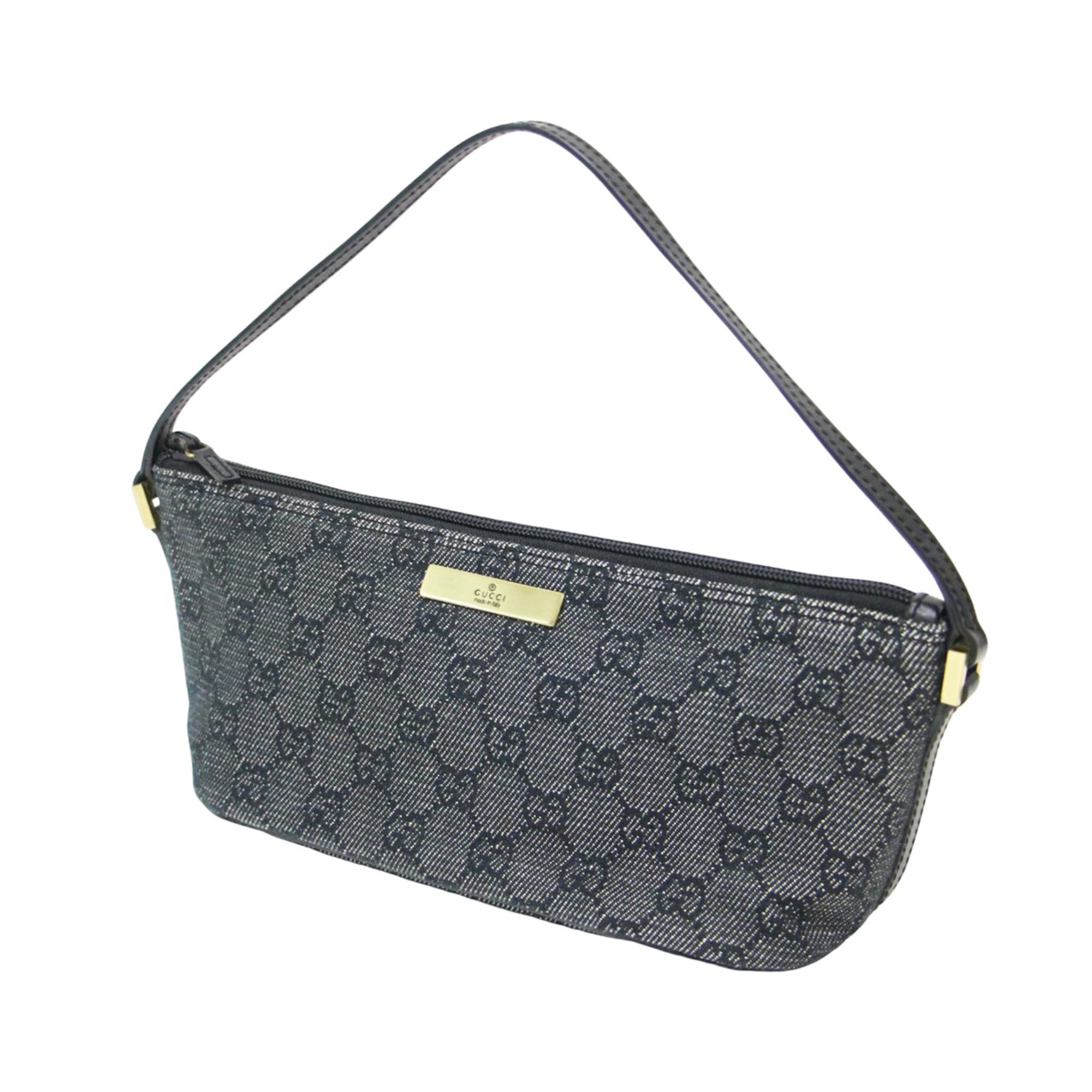Gucci Black Gg Canvas Handbag (Pre-Owned)