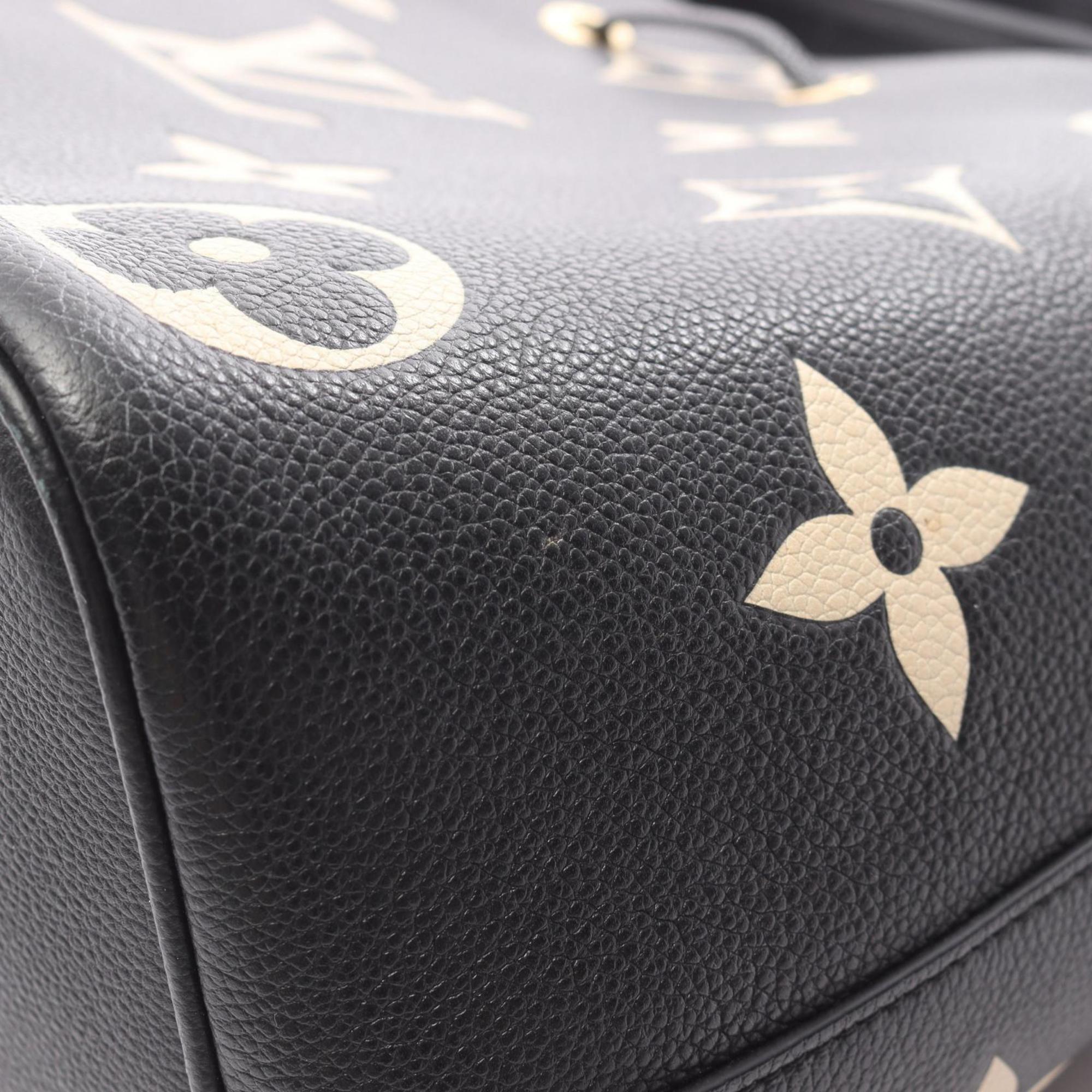 Louis Vuitton Beige Black Monogram Empreinte Handbag (Pre-Owned)
