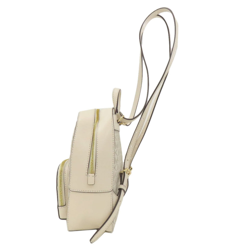 Michael Kors White Leather Pvc Backpack (Pre-Owned)