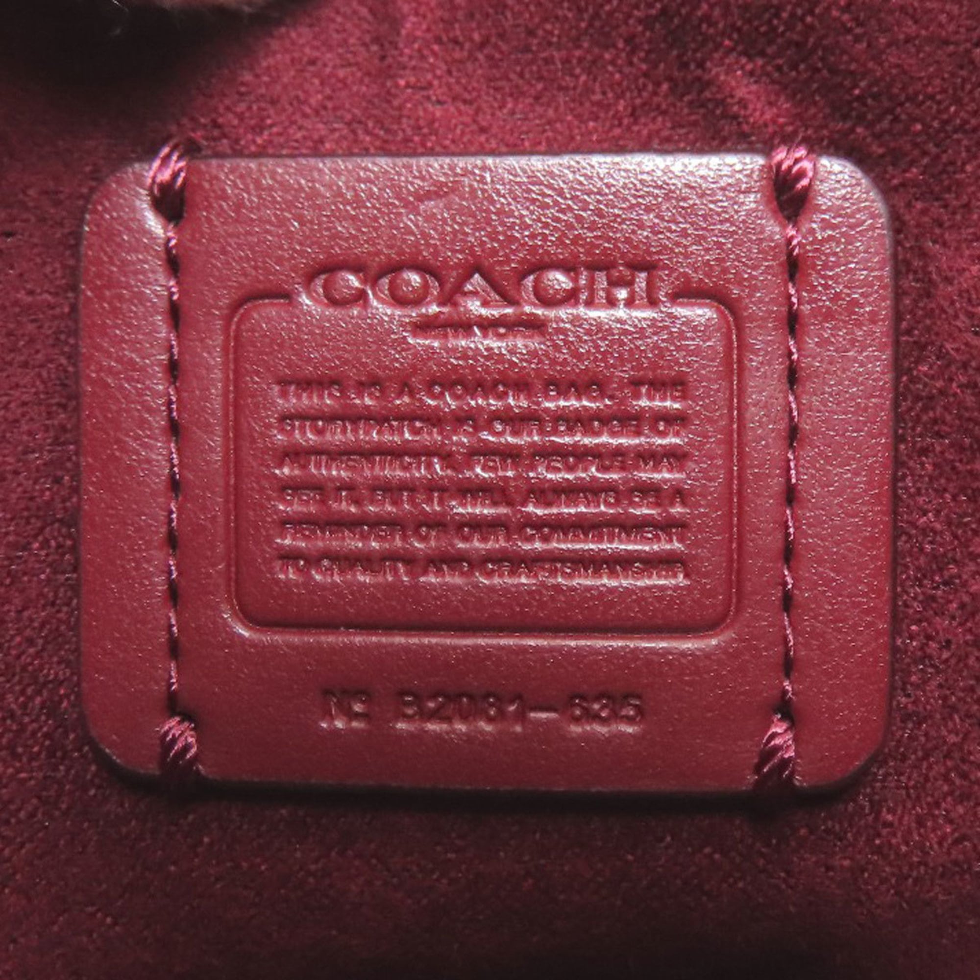 Coach Pink White Leather Handbag (Pre-Owned)
