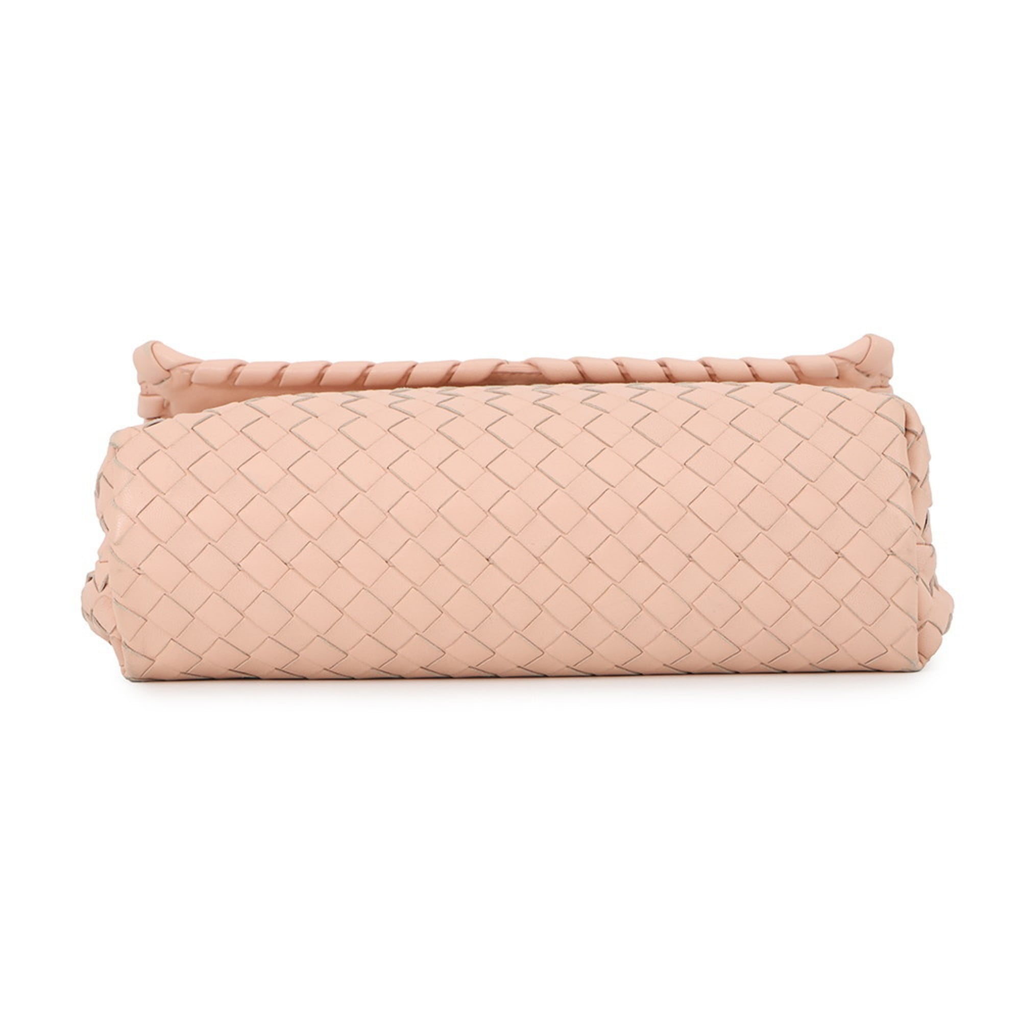 Bottega Veneta Intrecciato Pink Intrecciato Handbag (Pre-Owned)