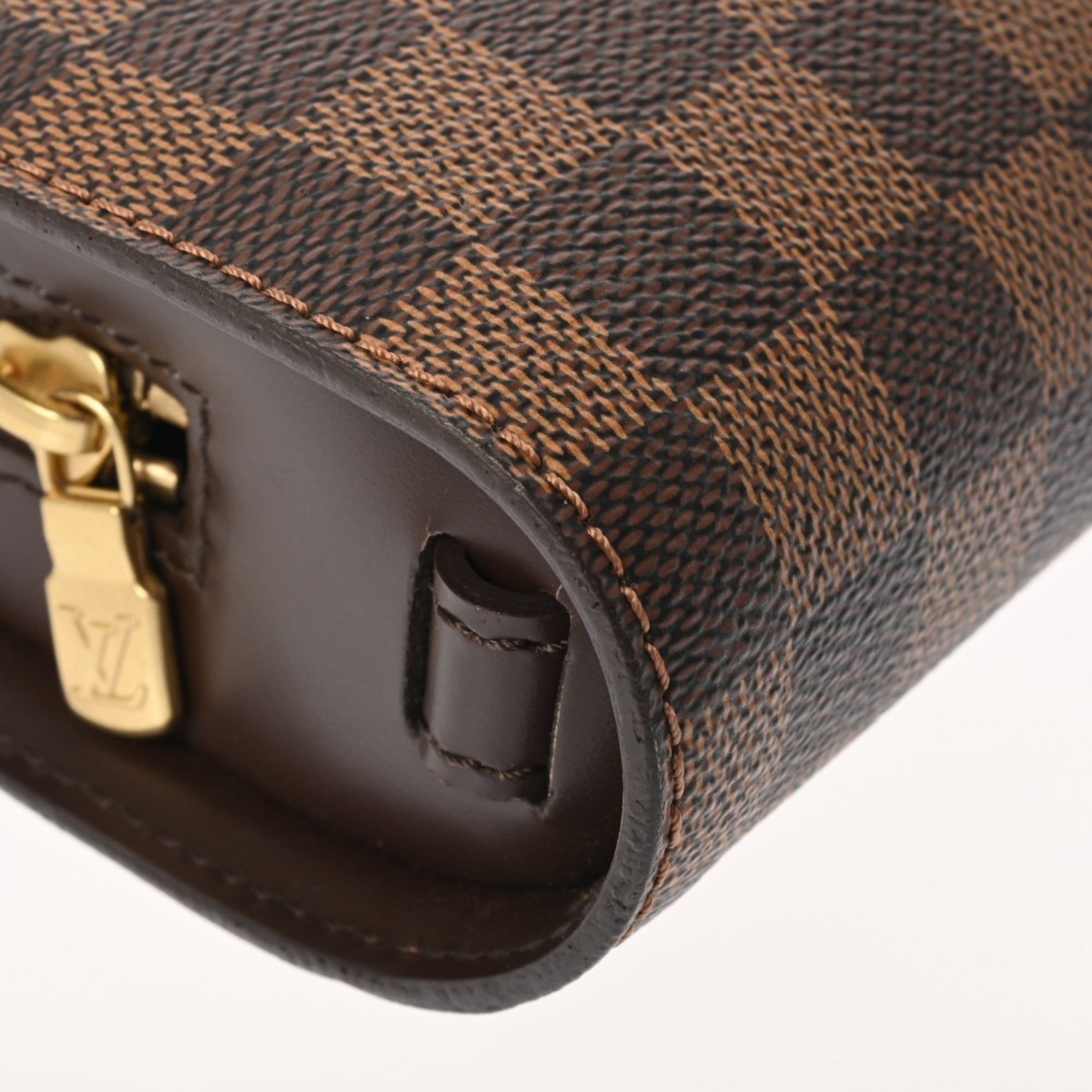 Louis Vuitton Brown Damier Canvas Clutch Bag (Pre-Owned)