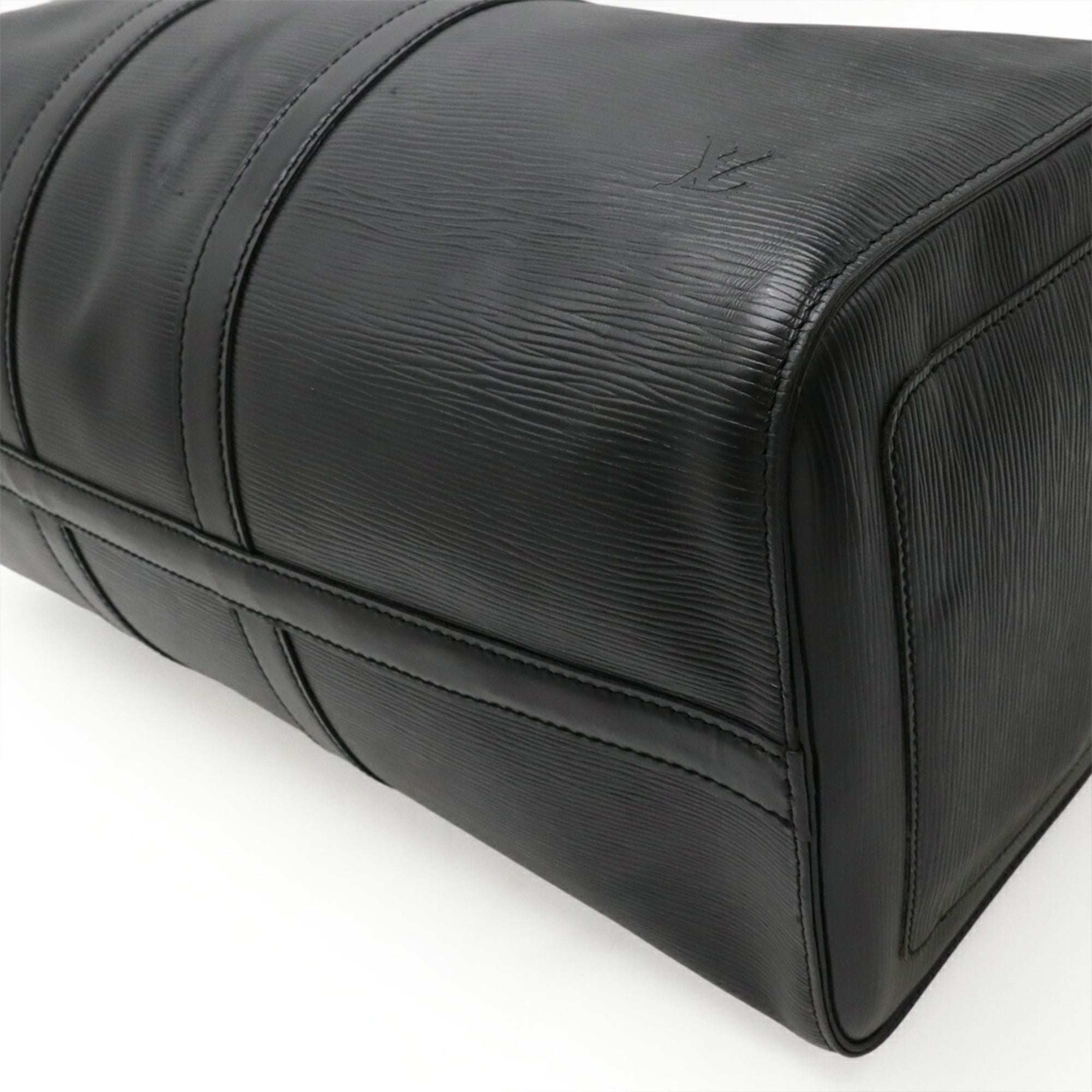 Louis Vuitton Epi Black Noir Epi Leather Boston Bag (Pre-Owned)