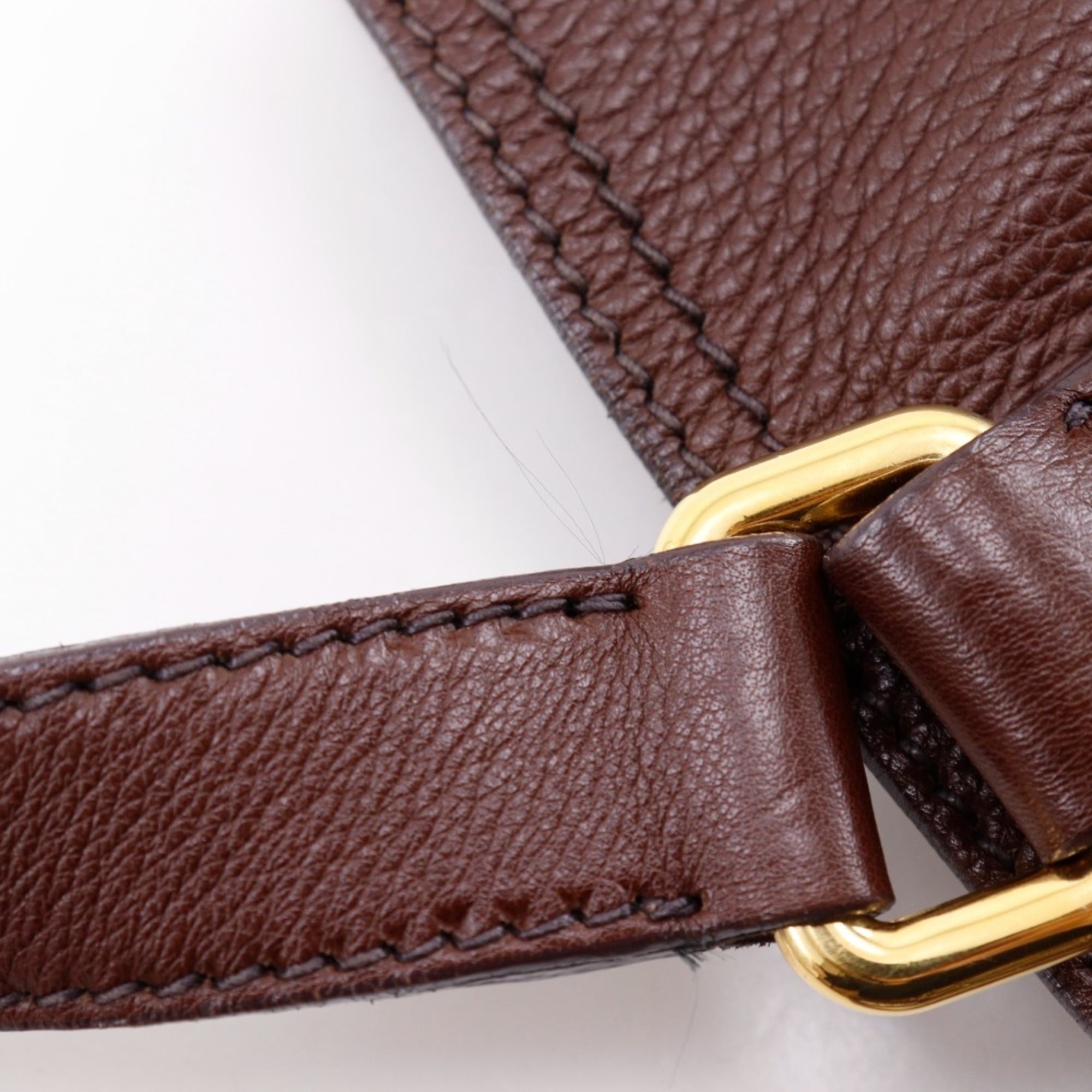 Prada Brown Leather Tote Bag (Pre-Owned)