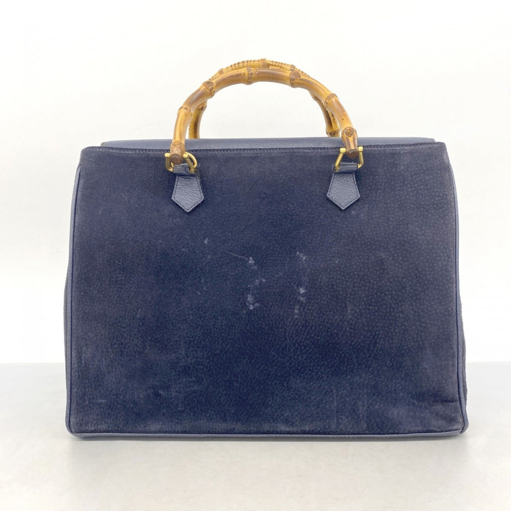 Gucci Navy Suede Handbag (Pre-Owned)