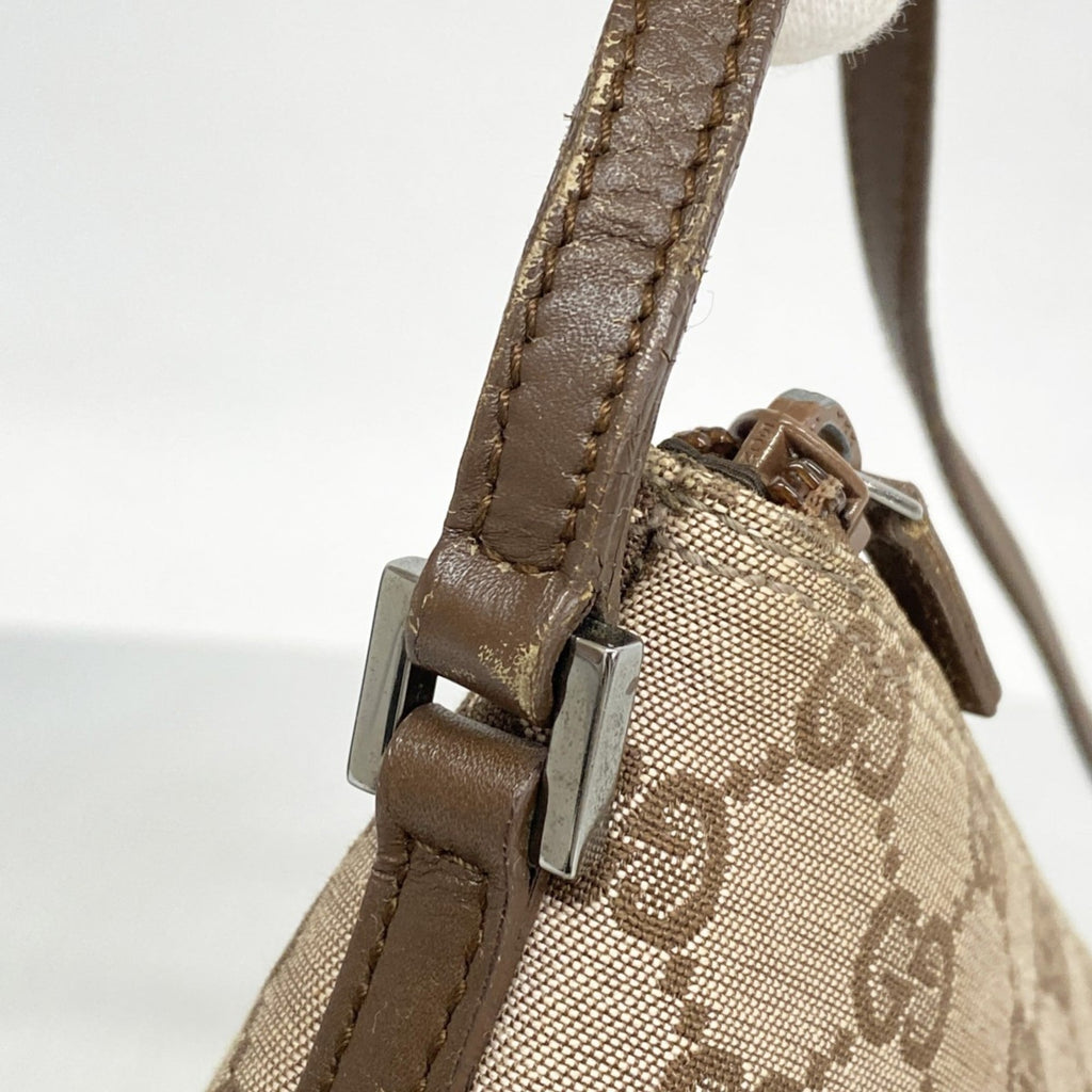 Gucci Brown Canvas Pouch (Pre-Owned)