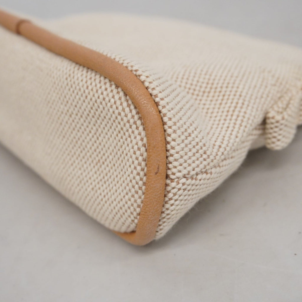 Hermes Ivory Toile H Pouch (Pre-Owned)