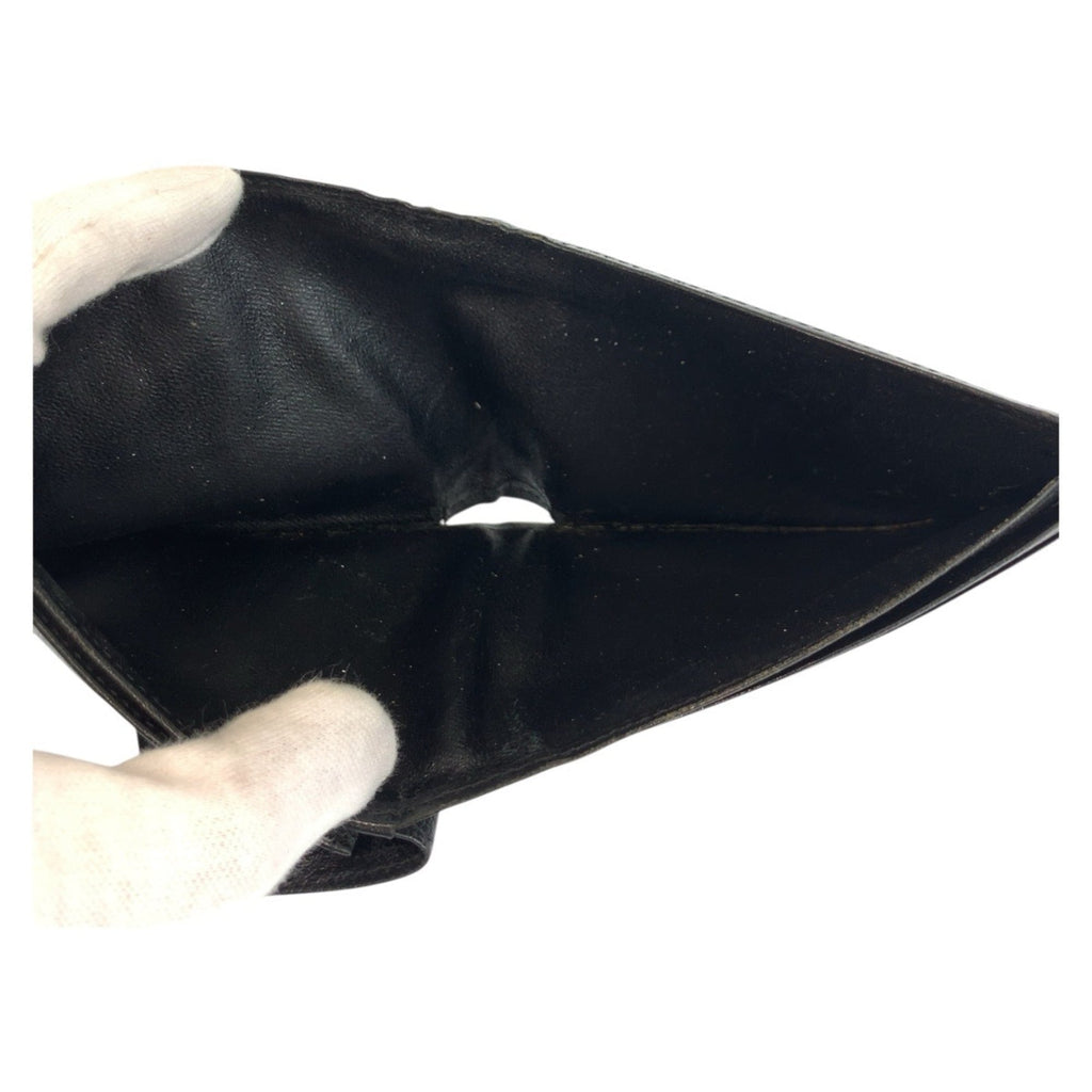 Yves Saint Laurent Black Leather Wallet (Bi-Fold) (Pre-Owned)