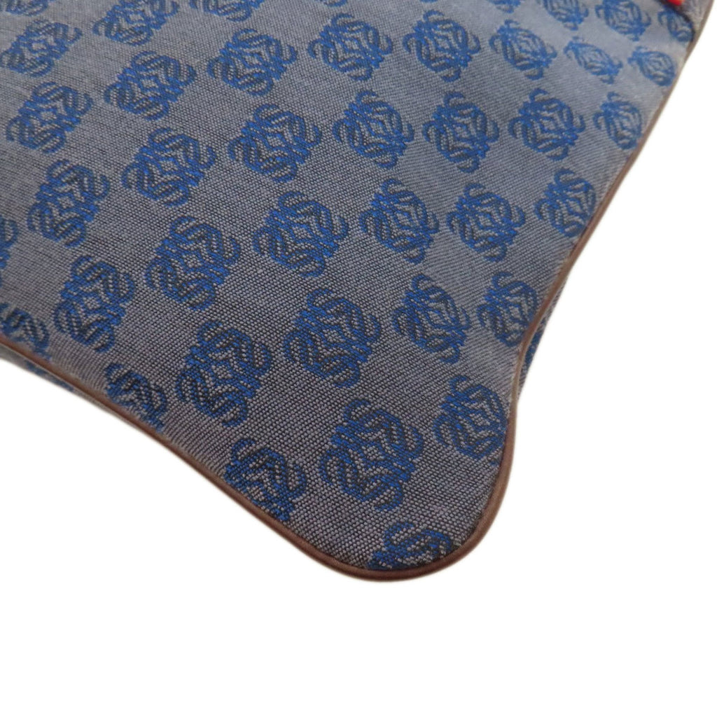 Loewe Blue Canvas Shoulder Bag (Pre-Owned)