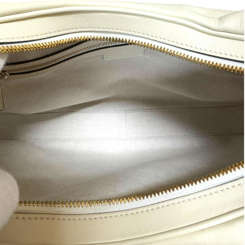 Gucci White Leather Shoulder Bag (Pre-Owned)
