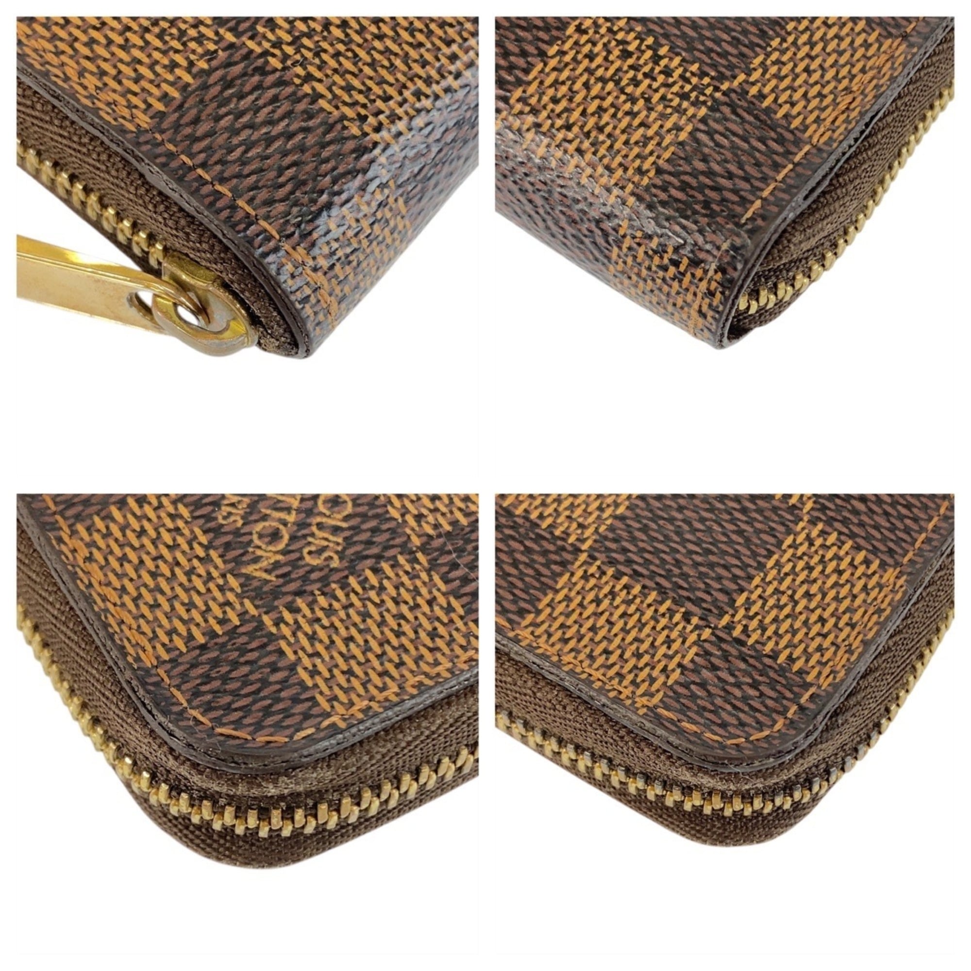 Louis Vuitton Brown Damier Canvas Damier Canvas Coin Purse/Coin Case (Pre-Owned)