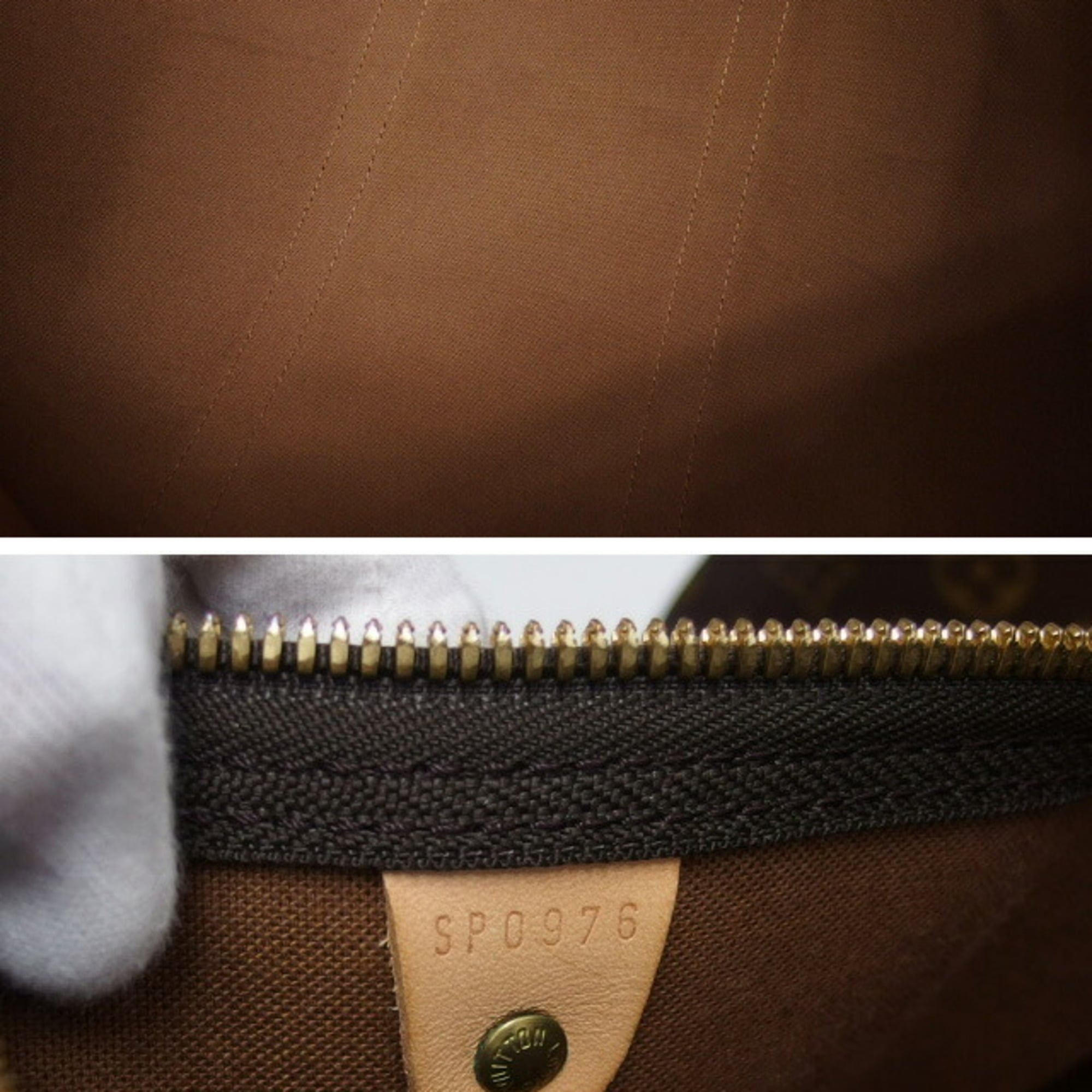 Louis Vuitton Brown Monogram Canvas Boston Bag (Pre-Owned)